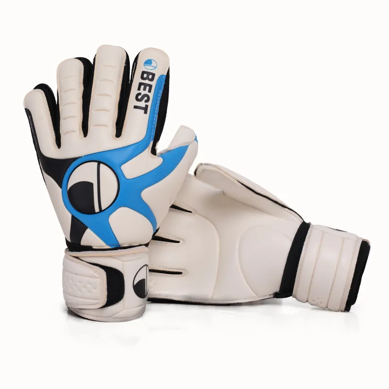 Guantes de portero de fútbol para adultos, manoplas de látex a prueba de colisiones, equipo de protección para entrenamiento de fútbol, resistentes al desgaste, transpirables