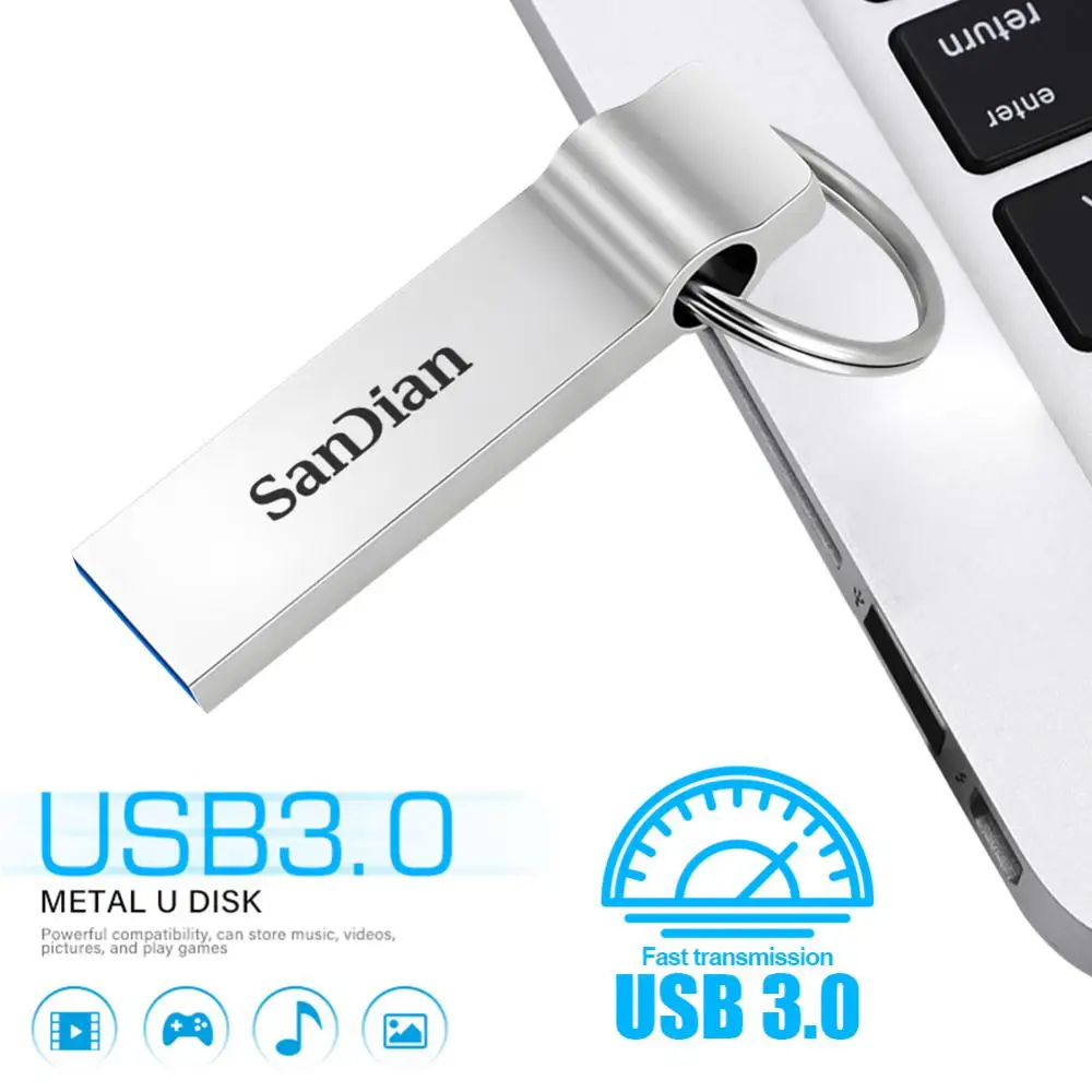 OtgメタルUSB 3.0フラッシュドライブ、高速ペンドライブ、防水メモリディスク、ポータブルUSBドライブ、1テラバイト、2テラバイト、100% オリジナル