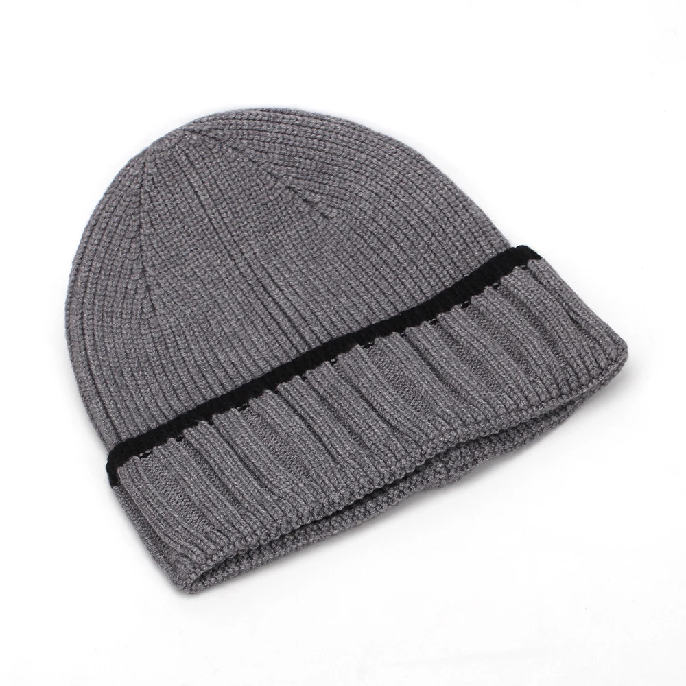 Solid Knitted Hat Winter Hats For Men Skullies Beanies Men Women Cap Autumn Beanie Hat Gorro Warm Skull Bonnet Men's Winter Cap