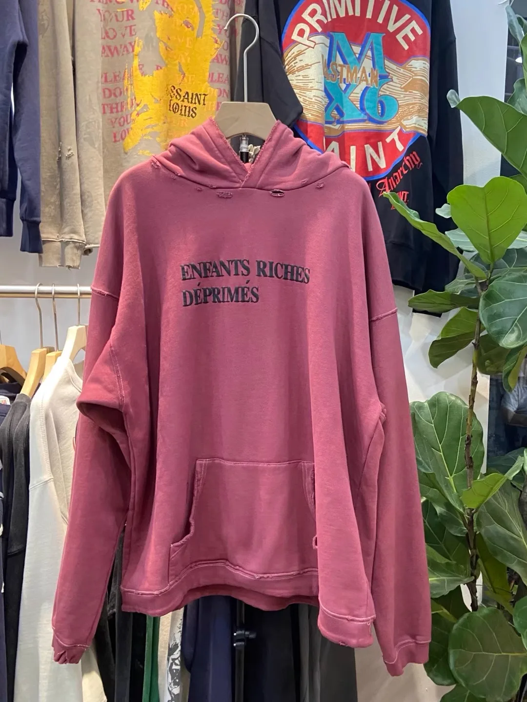 

Waed Vintage American High Street Hoodie Sweatirt Loose Fit Cotton Fabric Long Sve Hooded Casual Streetwear for Youth