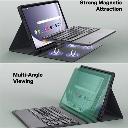 Imagen 2 del producto Funda para tableta Samsung Galaxy Tab S6 lite de 10,4 pulgadas, funda para teclado para Galaxy Tab S6 lite de 10,4 pulgadas con portalápices