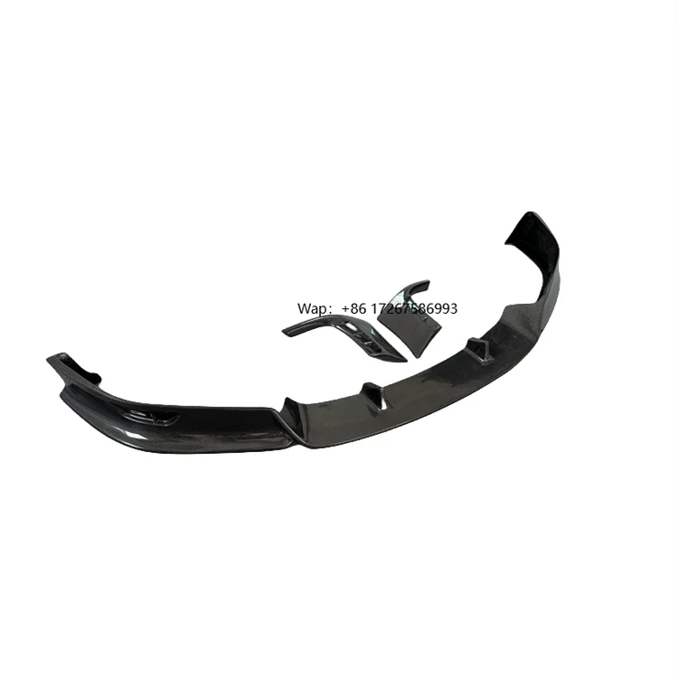 

Top Style Carbon Fiber Front Apron Skirt Front Bumper Lip for Model X Body Kit