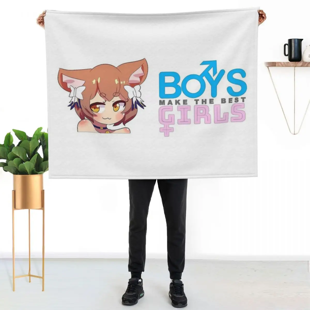 

Felix Argyle Boys Make The Best Girls Throw Blanket Wrinkle Resistant Lightweight Blanket