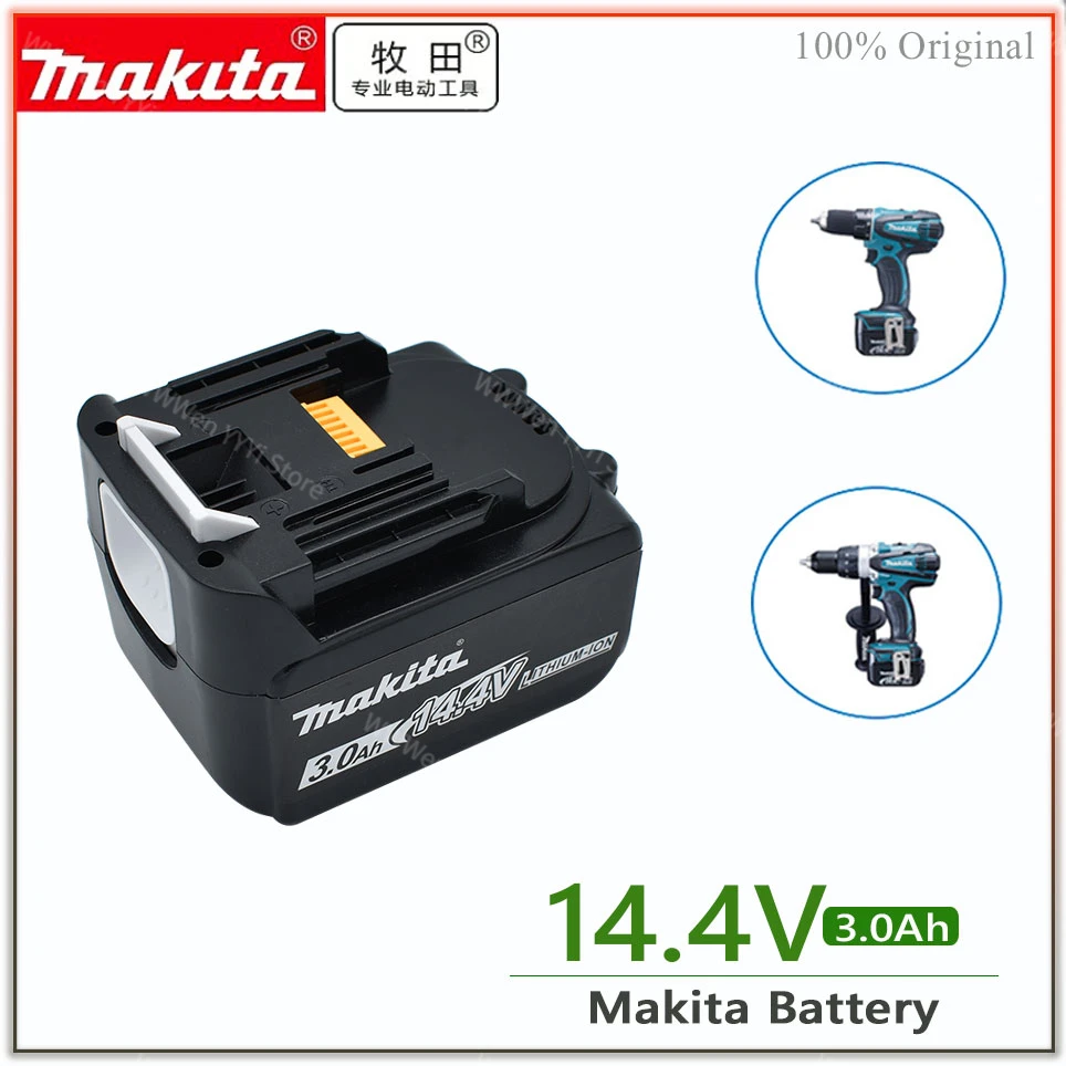 

14.4V Makita 3000mAh BL1430 BL1415 BL1440 196875-4 194558-0 195444-8 3.0Ah 14.4V Makita rechargeable battery for LED indicator