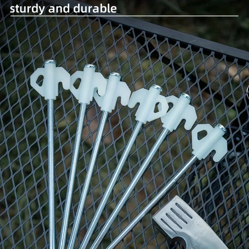 Heavy-Duty Tent Stake, 20Cm/7.87 Inch Thick Tent Nail, Illuminated Ground Stake in The Dark, Night Time Eye-Catching Injection image 2