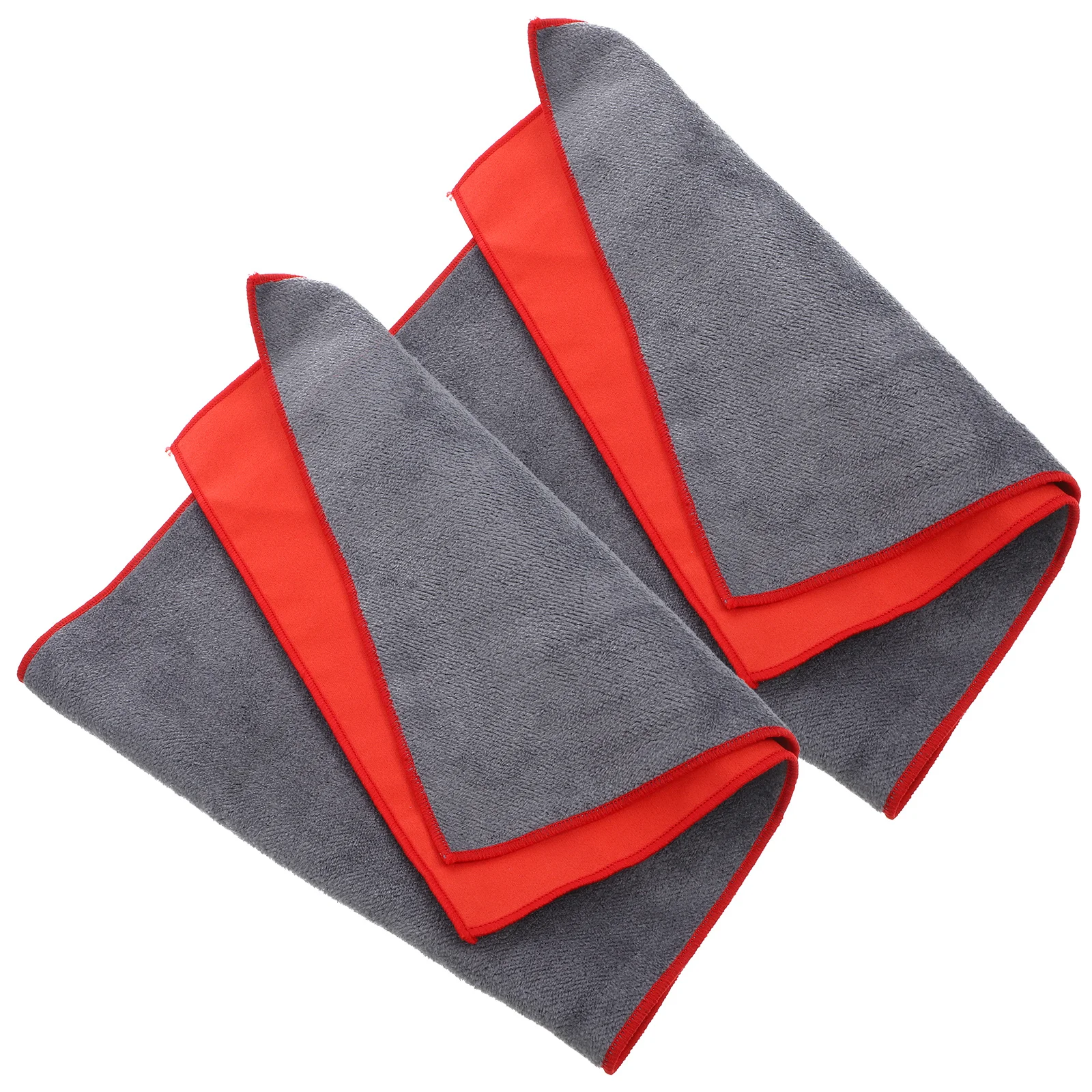

2Pcs Absorbent Car Drying Towel Suede Fabric Fast Water Removal Reusable for Car Wash Detailing Cleaning Cloths