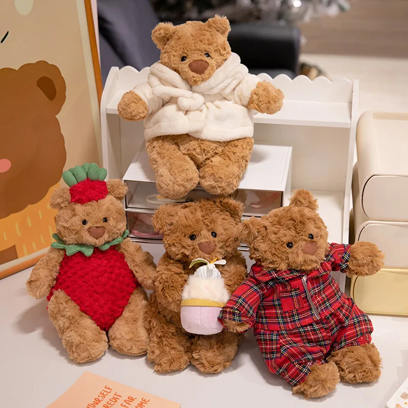 Oso de Barcelona Bartholomew, muñeco de peluche de juguete con flores, adornos bonitos, mochila, muñeco de peluche y muñeco de peluche, regalo de moda