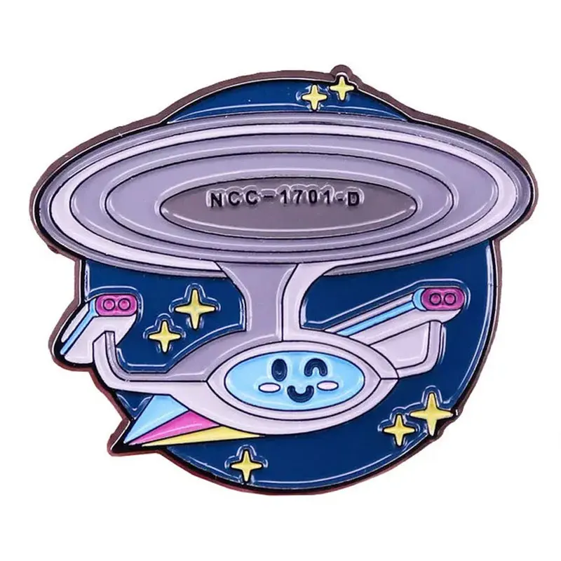 Star Treks Starship Enamel Pins Sci-Fi Animation Metal Brooch Cartoon Anime Badge Fashion Jewellery Backpack Accessory Gifts