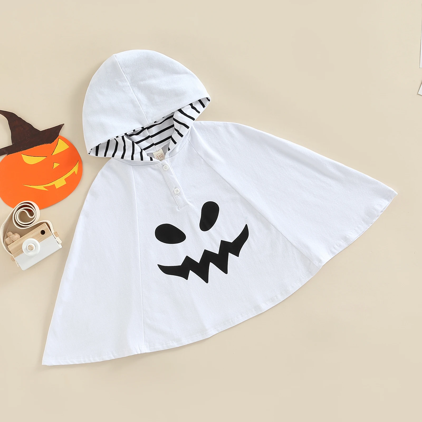 

Halloweens Baby Boys Girls Suit Ghost Robe Fancy Party Costume Toddler Clothes Baby Hooded Cloak