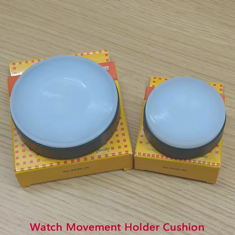 

55mm/75mm Watch Movement Holder Cushion Watch Case Casing Cushion Transparent Soft Rubber Movement Cushion Watch Repair Tools
