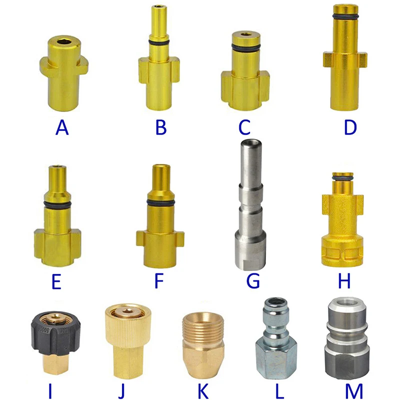 Metal Adapter Foam Nozzle Foam Generator Foam Gun High Pressure Washer Soap Foamer for Nilfisk Karcher Huter Elitech Lavor