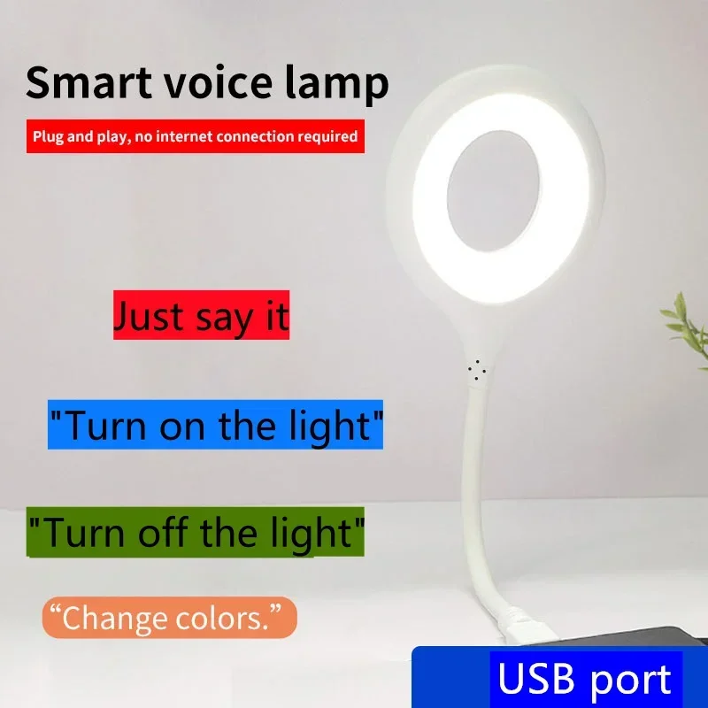 1pcs USB Direct Plug Portable Lamp Dormitory Bedside Lamp Eye Protection Student Study Reading Available Night Light