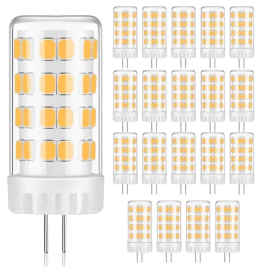 

G4 LED Bulb 4W 480LM Warm White 12V AC/DC 360° Beam Angle T3 Halogen Replacement High-Efficiency Ceramic Base for Landscape Cab