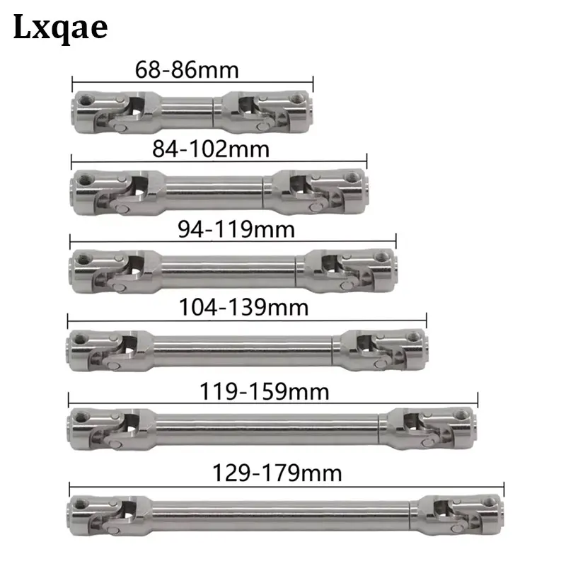 Metal Universal Joint Driveshaft Internal Spline Drive Shaft for 1/10 RC Crawler TRX4 SCX10 Gladiator TF2 D90 YK4082 104311