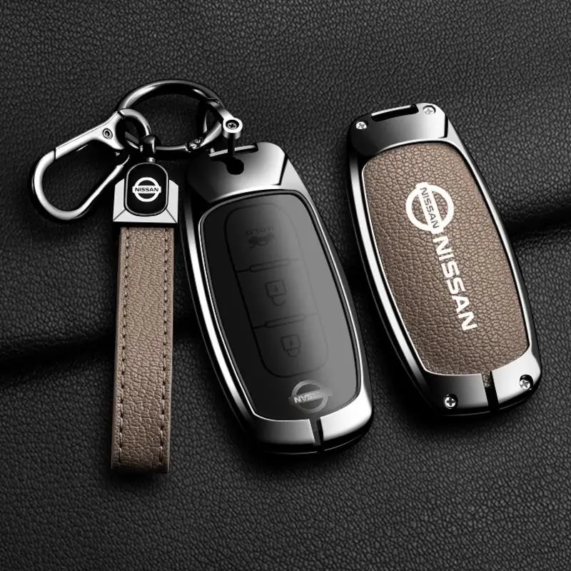 

2 Buttons Silicone Car Key Cover Skin Protector Case Bag for Nissan X-trail T33 Qashqai J12 Teana 2022 2023 Keychain Accessories