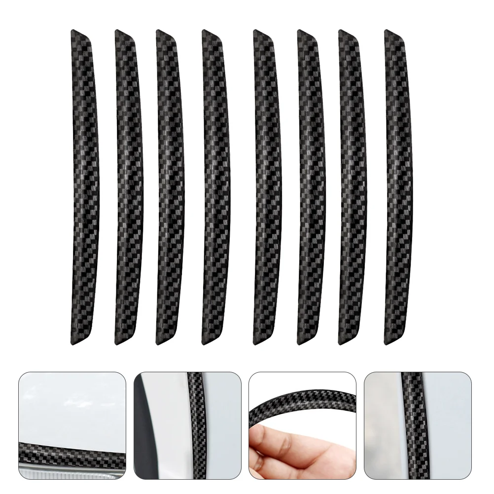 

8 Pcs Bumper Strip Door Car Accessories Stickers Side Bumpers Auto Protector Sunglasses