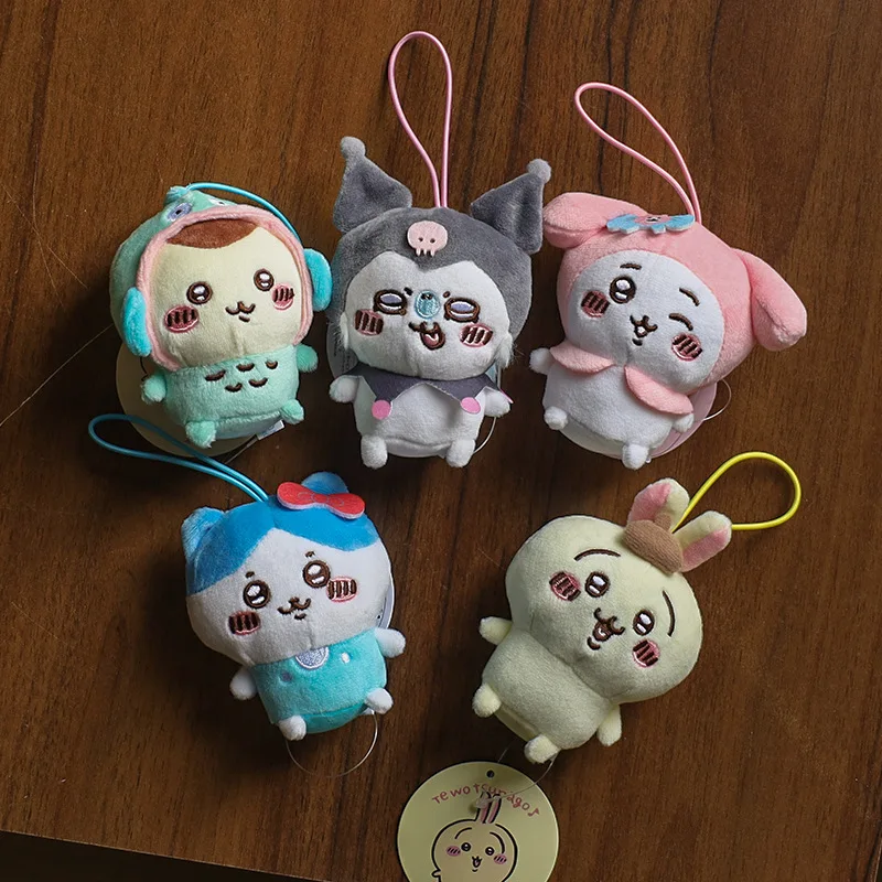 

Chiikawa pendant plush toy cute pendant keychain in stock as a gift a decoration a toy usagi momonga hachiwareCuddly doll