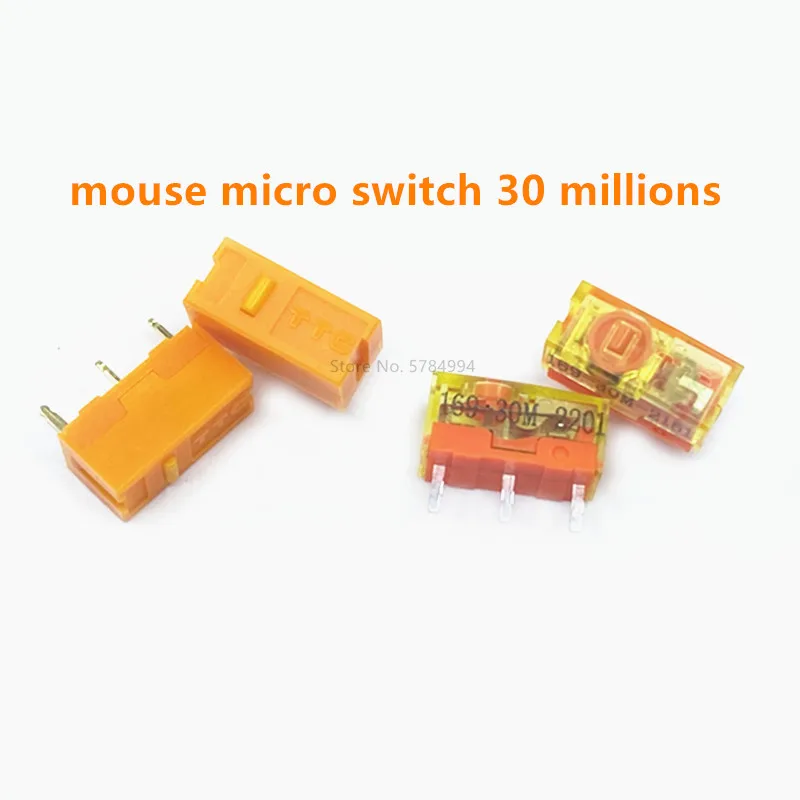 10-100 قطعة TTC الغبار الذهب التبديل الجزئي 30 الملايين انقر مدى الحياة سبائك الذهب زر الاتصال متوافق D2FC-F-7N 10 متر #1