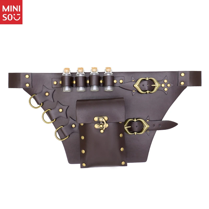 Ремень Miniso в средневековом стиле алхимии, многофункциональный аксессуар для косплея викингов