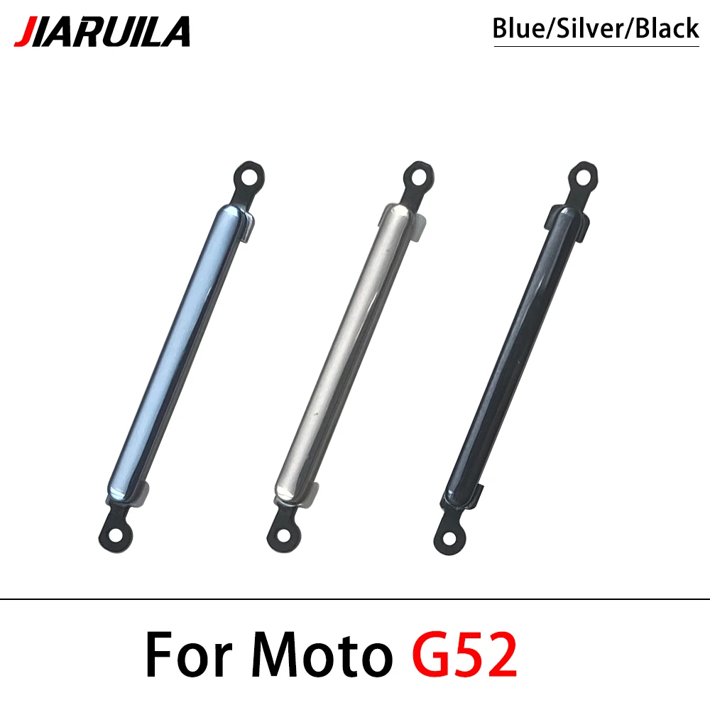 50 Stück, neu für Motorola Moto G22 / G32 / G42 / G52 Power Button Key Lautstärke Seiten tasten (kann Farben mischen)