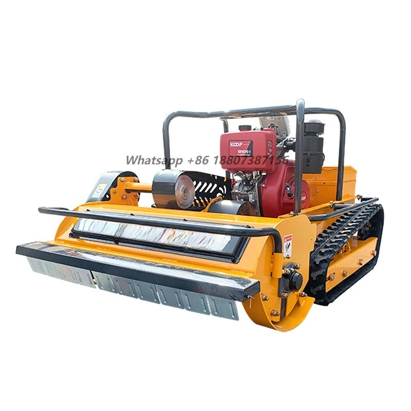 

100cm Working Width Remote Control Lawn Mower 192 Air Cooled Single Bar Engine Drive Motor 220 cm