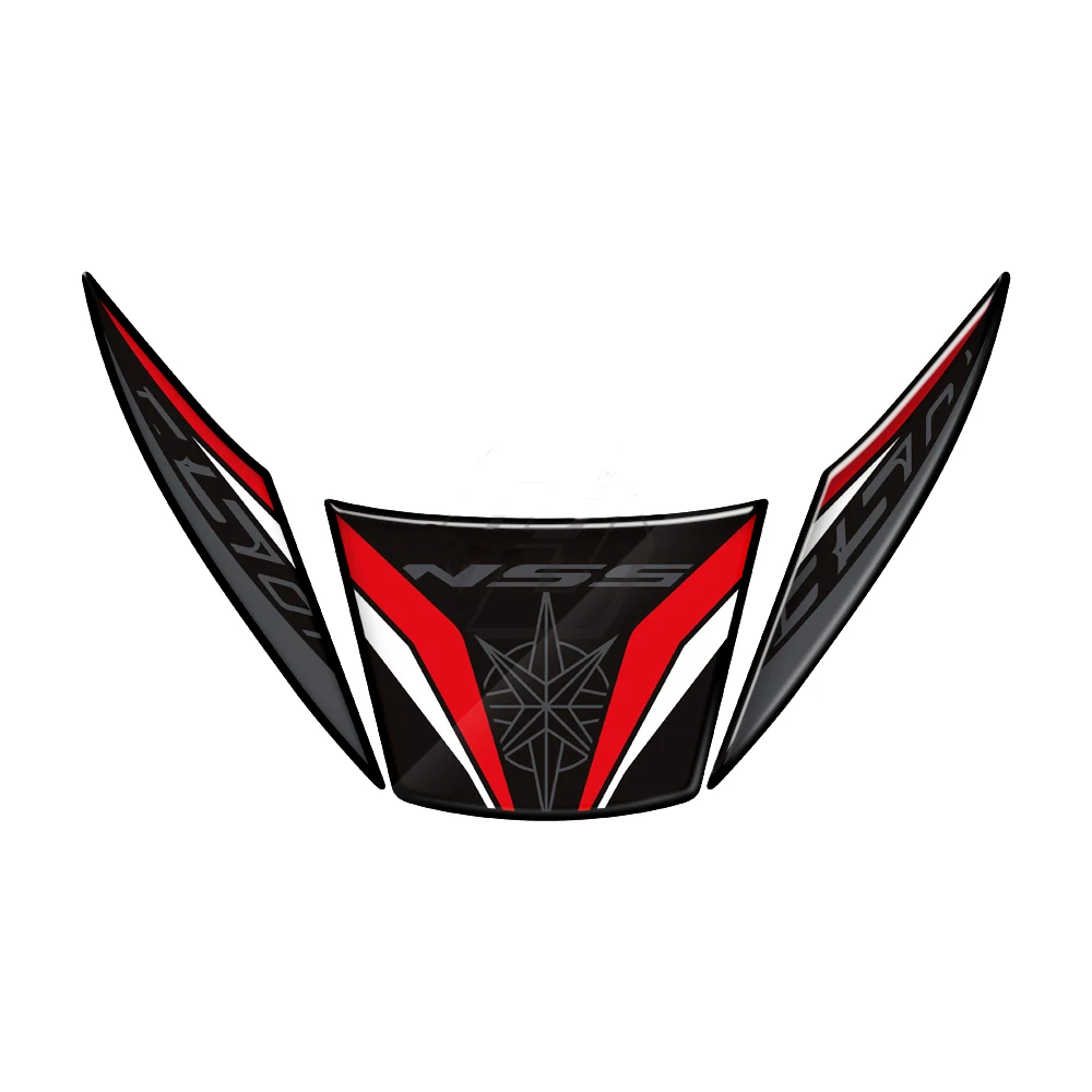 For Honda Forza NSS 350 From 2023 3D Resin Motorcycle Tail Fairing Sticker