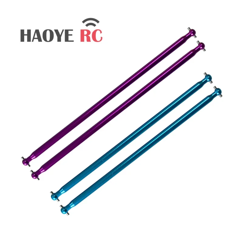 Haoye 1Pc Aluminum Alloy Dog Bone Shaft/Middle Drive Shaft/Model Car Drive Shaft Remote Control Car Modification RC Accessories