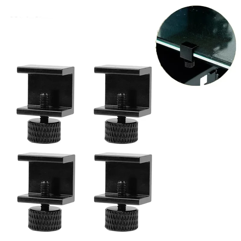 4Pcs Glass Heatbed Clips Clamps Adjustable for Ender 3/pro/V2/3S/Ender 5/CR-10,CR-20 PRO,CR-10S Pro 3D Printer Parts Fixed Clips