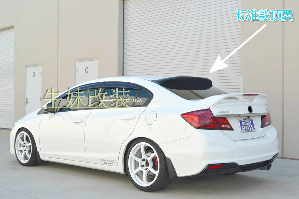 Car Styling 2006-2015 per Honda Civic Spoiler FD2 materiale PMMA di alta qualità tetto auto visiera parasole spoiler