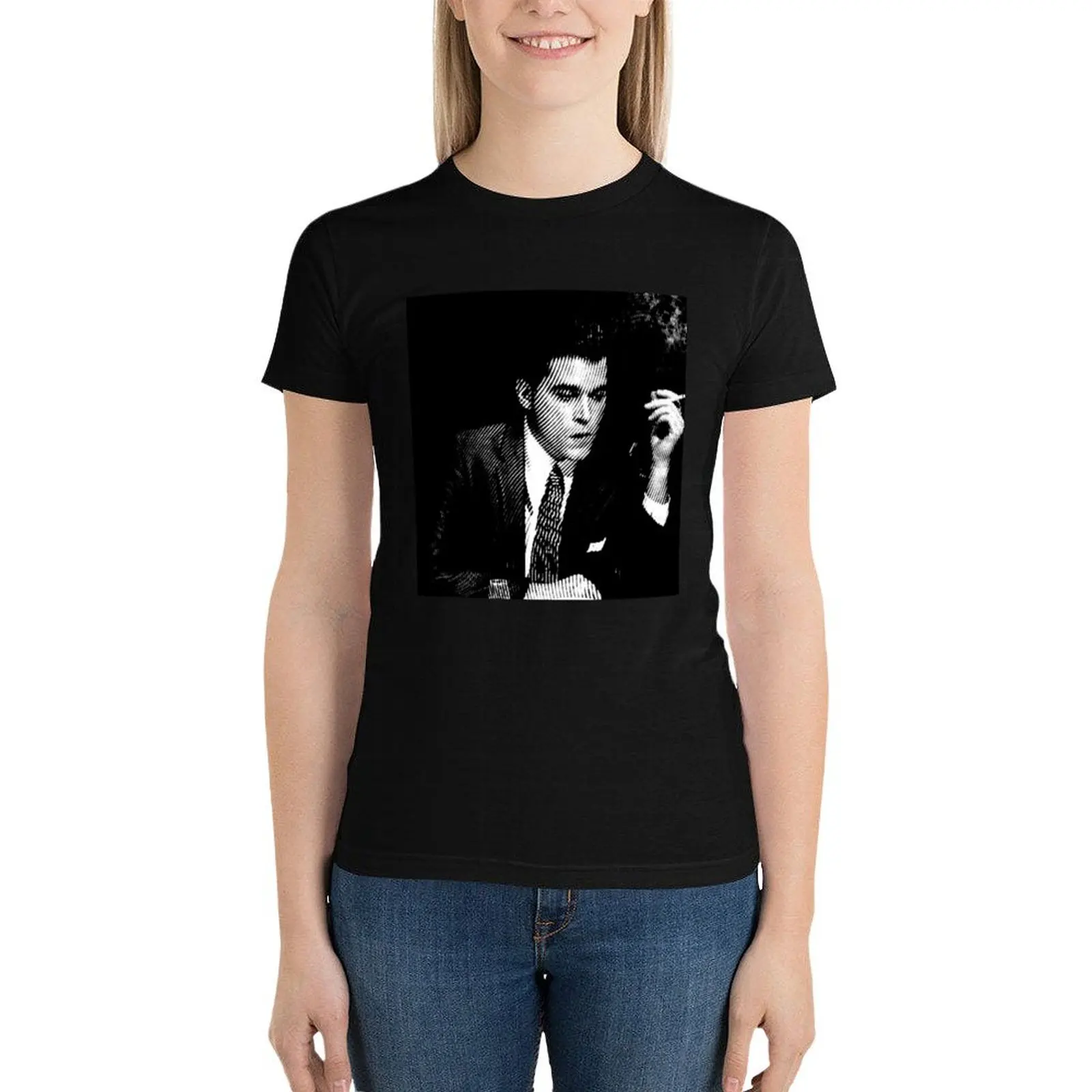 

Ray Liotta T-Shirt summer tops Short sleeve tee female Womens clothing