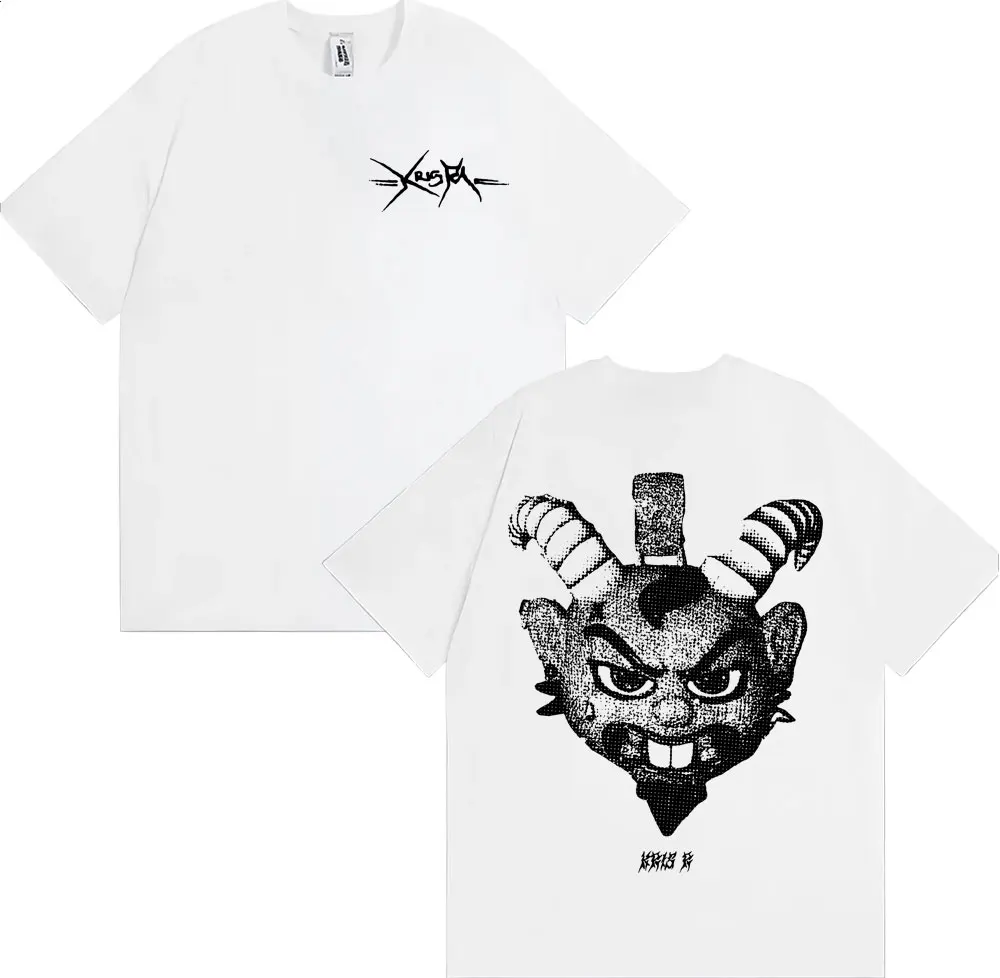 

Rapper Kris R Music Album Tour Tee Shirt Men Women Harajuku Hip Hop High Street T-shirt Summer Tops O-Neck Short Sleeve T Shirts
