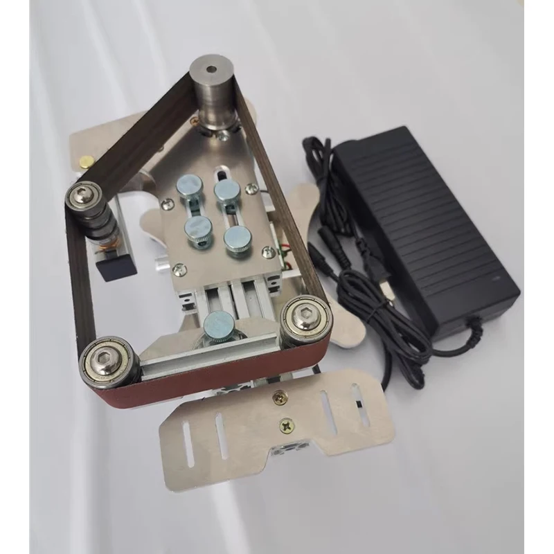 Imagem -04 - Mini Lixadeira Elétrica Máquina de Moagem e Afiação Disco de Cinto de Alimentação Ferramentas de Polimento 220v 110v