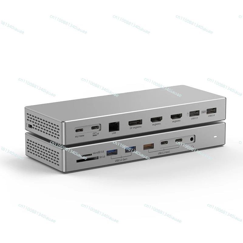 16-in-1 USB-C Docking Station, Multi-function Type-C 3.2 Hub for Notebook Four-Screen Display