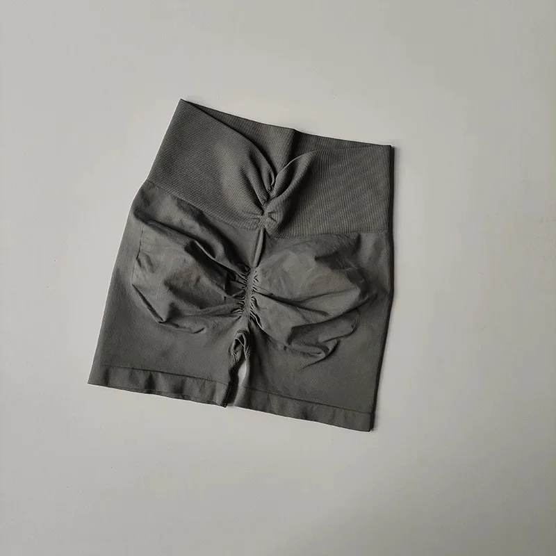 Yoga-Shorts mit hoher Taille, gerafftem Bund und formendem Effekt, 3 Zoll, Bauchstütze, atmungsaktiv, elastisch, Fitness-Shorts für Damen, Pilates, Fitnessstudio – Detail 24