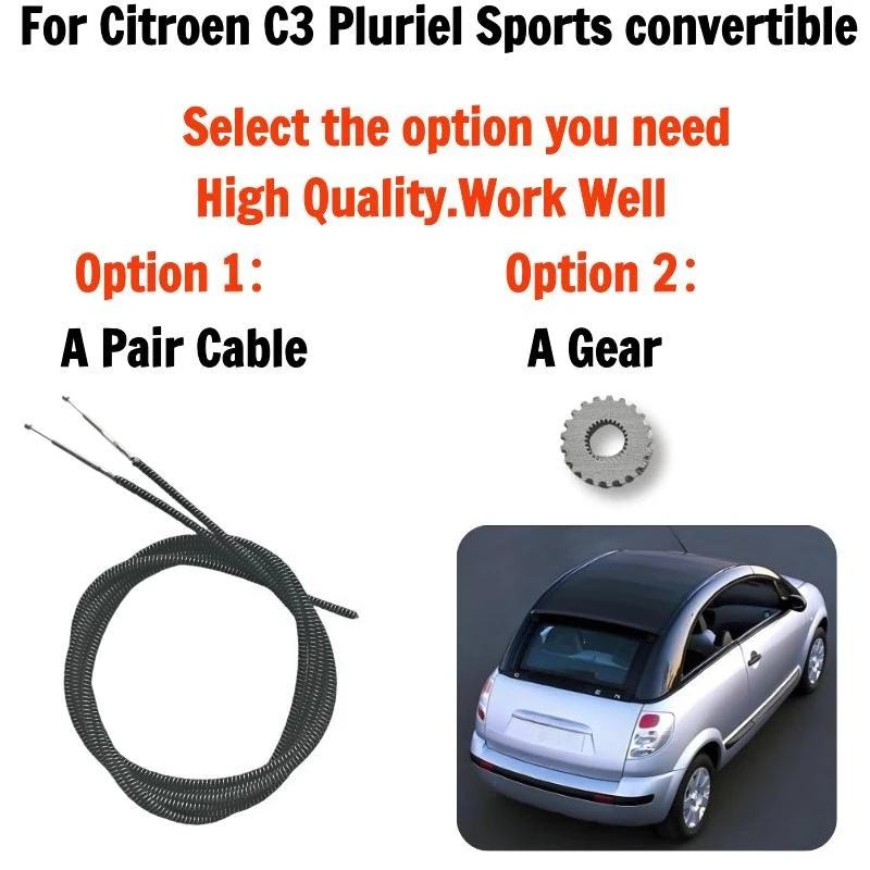 8401Z0  8484C4 Sunroof Cable Fit For Citroen C3 Pluriel Sports convertible Sunroof Cable or Gear
