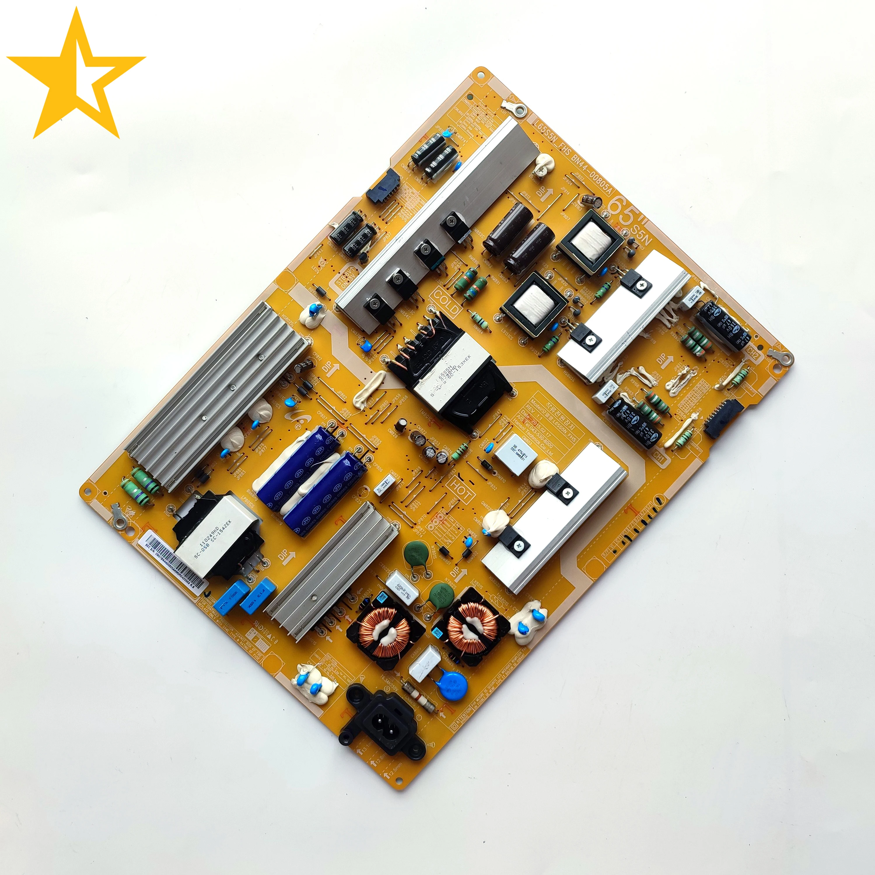 

NEW Genuine Original Power Supply Board BN44-00805A = BN44-0805B BN4400805 L65S5N_FHSC REV 1.1 For 65 Inch LCD TV Parts