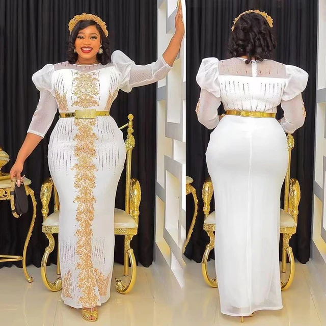 MD African Women Plus Size Evening Dresses Dubai Turkey Luxury Bead Gown Wedding Party Dress Robe Africaine Femme 2023 Nouveaute AliExpress 200000532