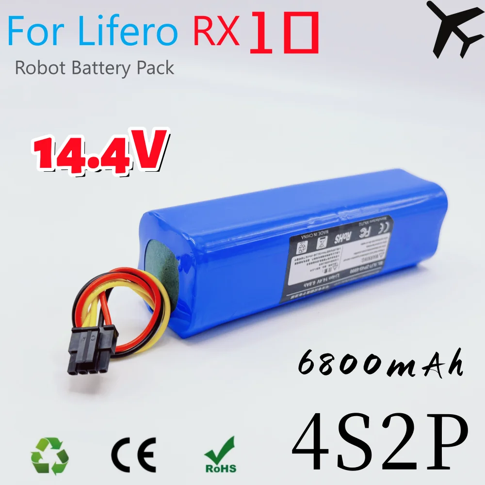 

Vacuum Battery Replacement for Eufy Robovac L70 Hybrid T2190, Eufy 360 S9 X90 X95 18650 4S2P Vacuum Cleaner, 14.4V 6800mAh