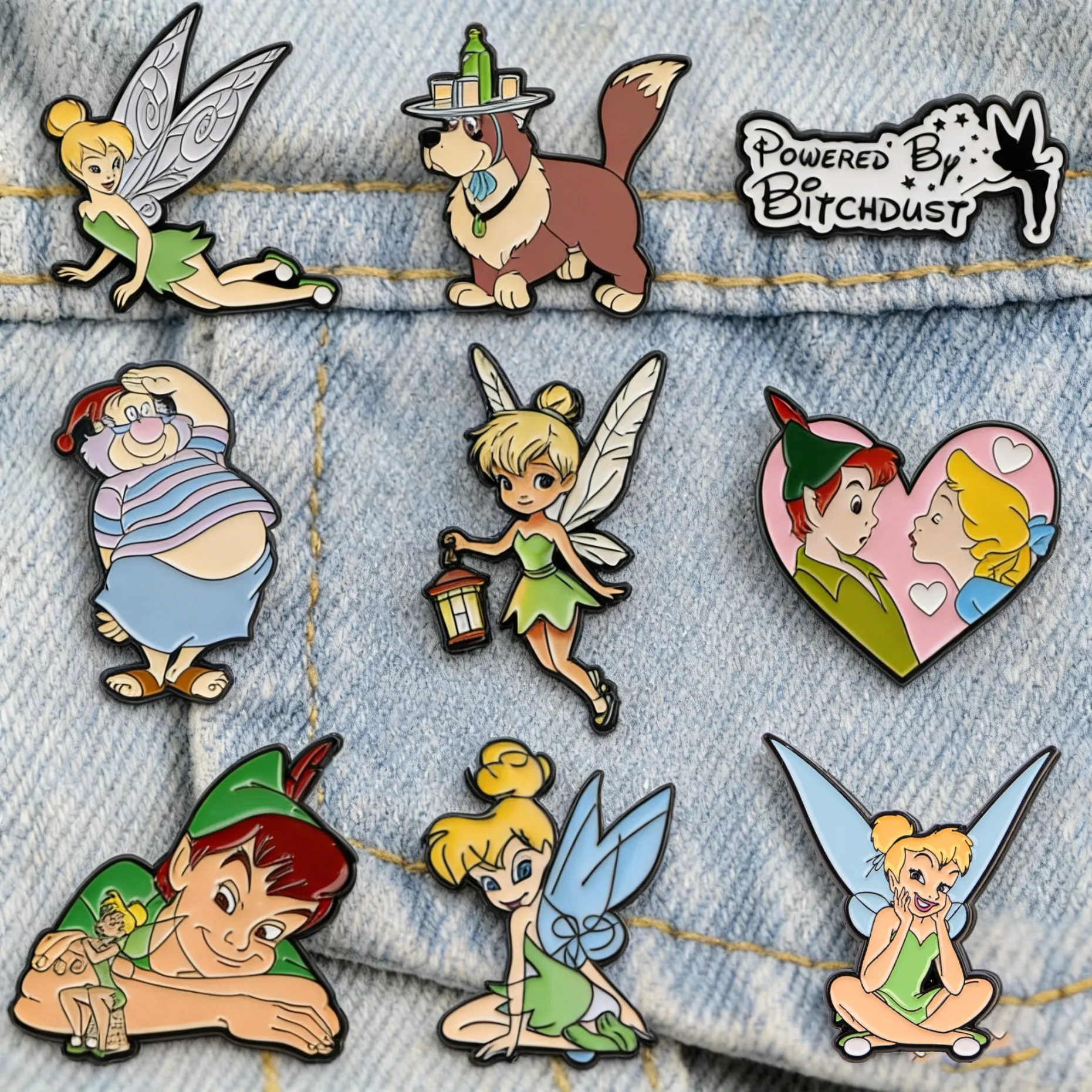 Cute Enamel Pin Cartoon Fairy Brooch For Clothes Backpack Decoration Lapel Pins For Women Men Girls Gift Elf Badge