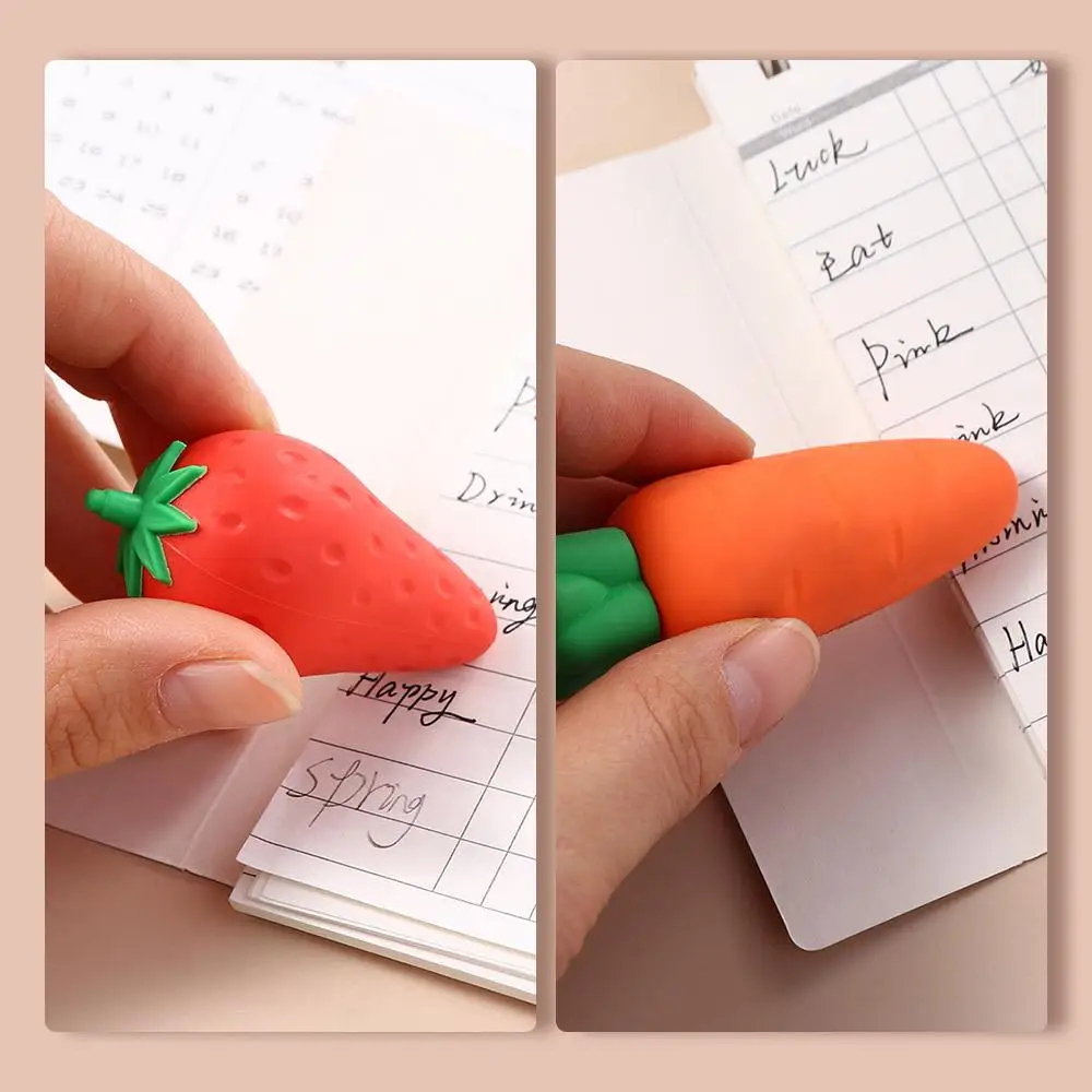 الجزر الفراولة المانجو اللوازم المكتبية المدرسية الطلاب القرطاسية محايات قلم رصاص لينة محايات الفاكهة الكبيرة تصحيح الإمدادات