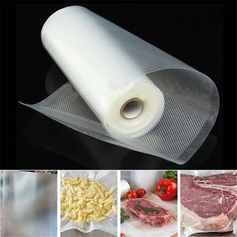 Kitchen Vacuum Packed Bags Sealer Food Saver Bag Reusable Rolls Fresh-keeping Food Meat Saver Storage Bag Kitchen Organizer