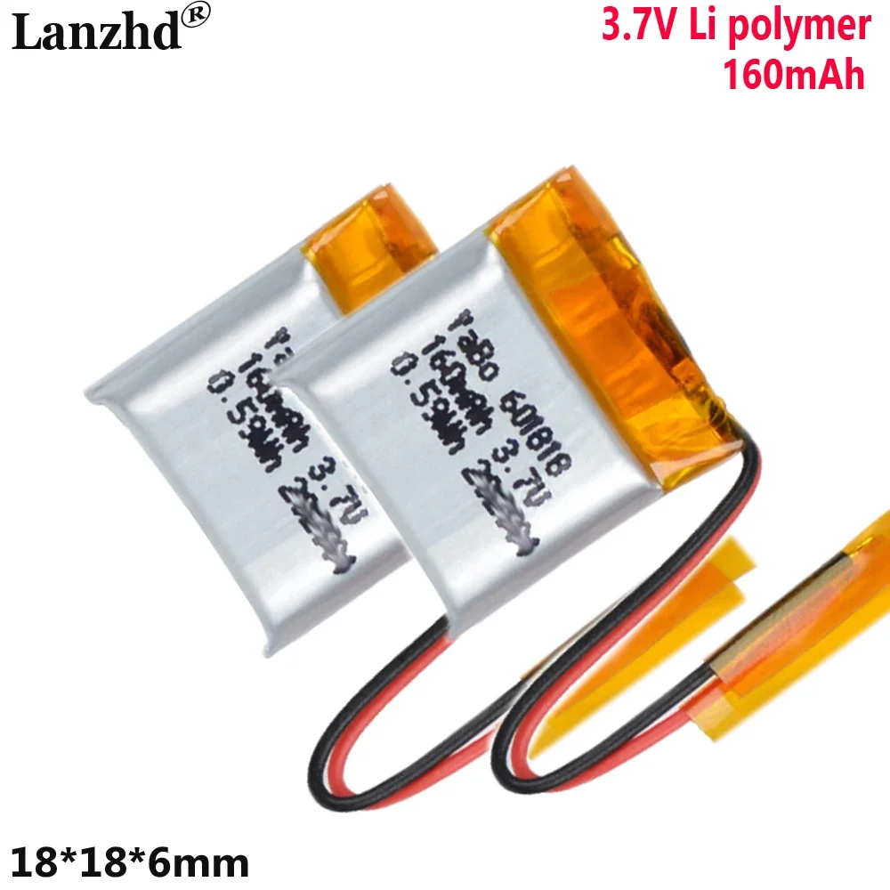 Batterie au lithium à noyau polymère Li 3.7V, 160mAh, pour balance de poids, montre pour enfants, batterie électronique rechargeable 601818