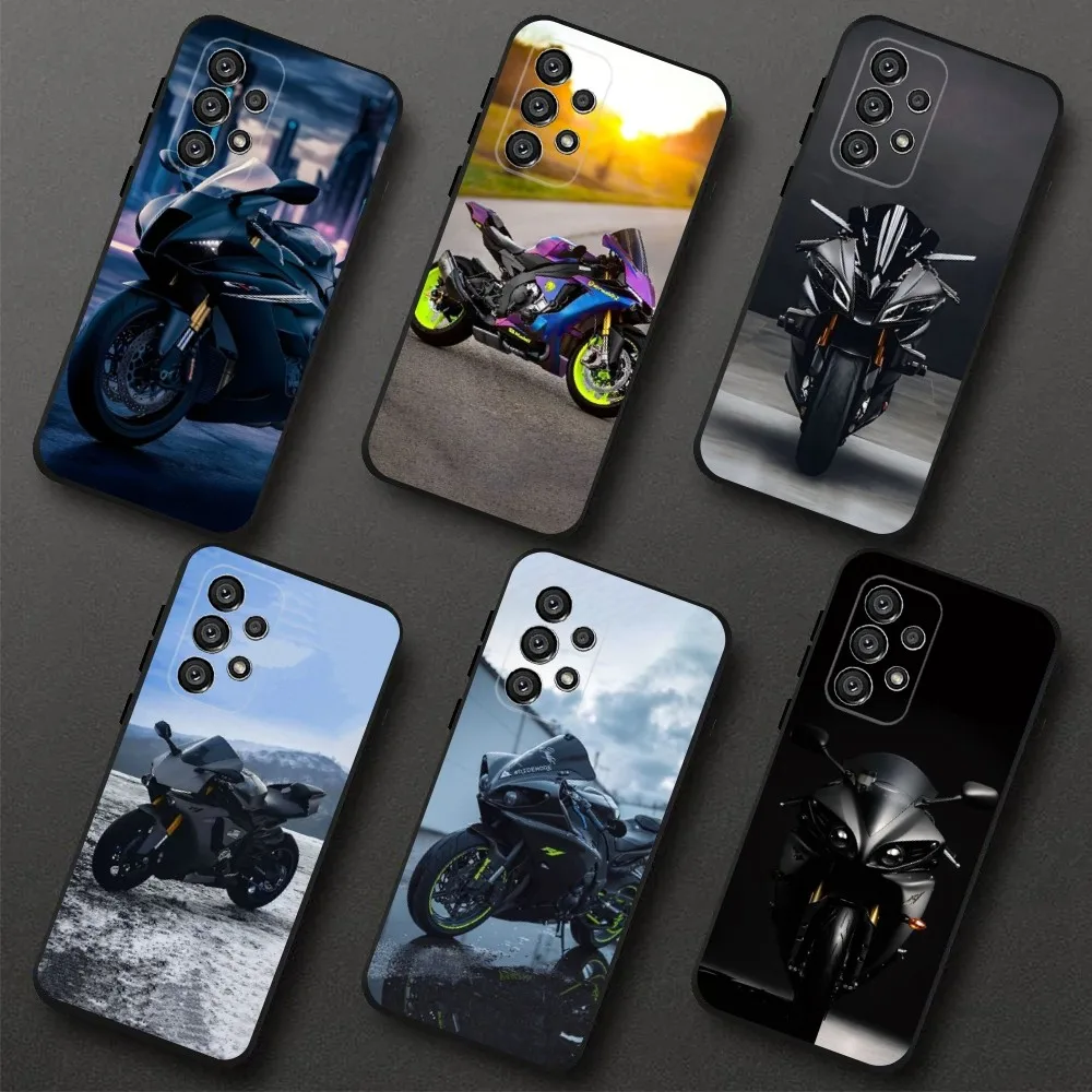 Y-Yamahaes Cool Motorrad  Phone Case For Samsung Galaxy A20,A21s,A22,A31,A32,A52,A53,A72,73,A80,A91 Soft Black Cover