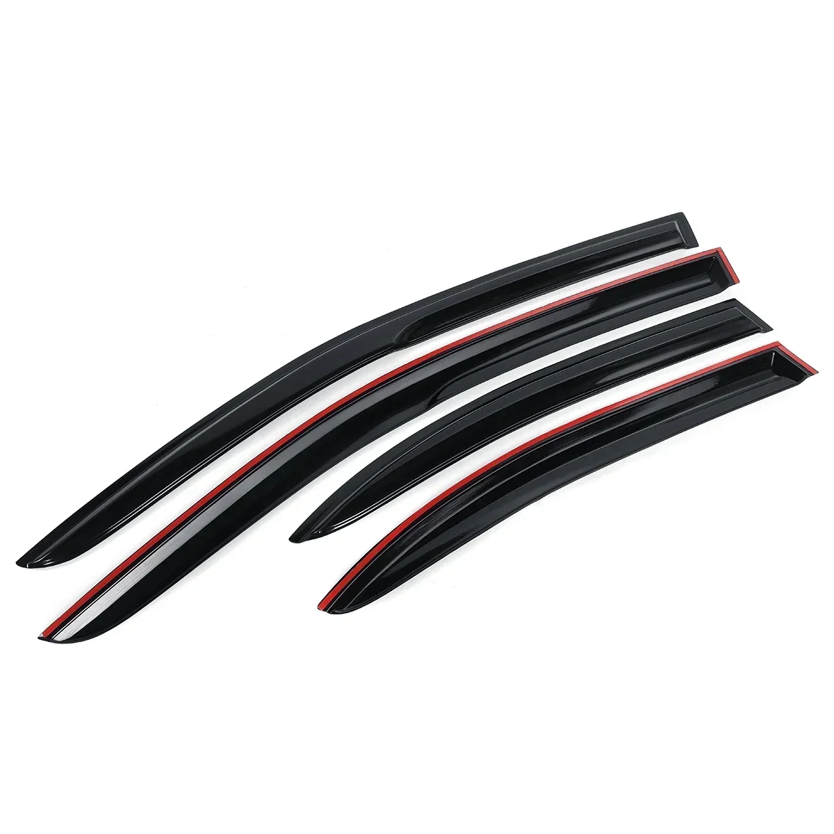 High Qualiuty 4Pcs Car Side Window Visor Guard Vent Cover Trim Awnings Shelters Guard For Mitsubishi Lancer 2008-2017 Body Kit