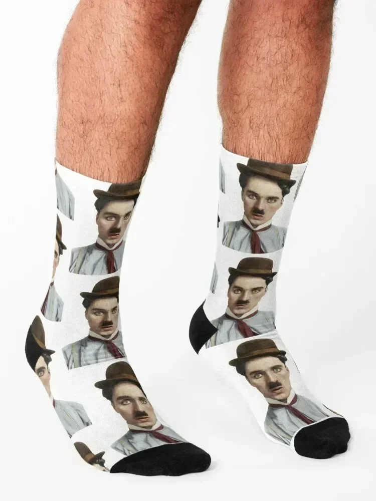 The Great Charles Chaplin Socks anti slip football Novelties Children's heated Socks Men's Women's