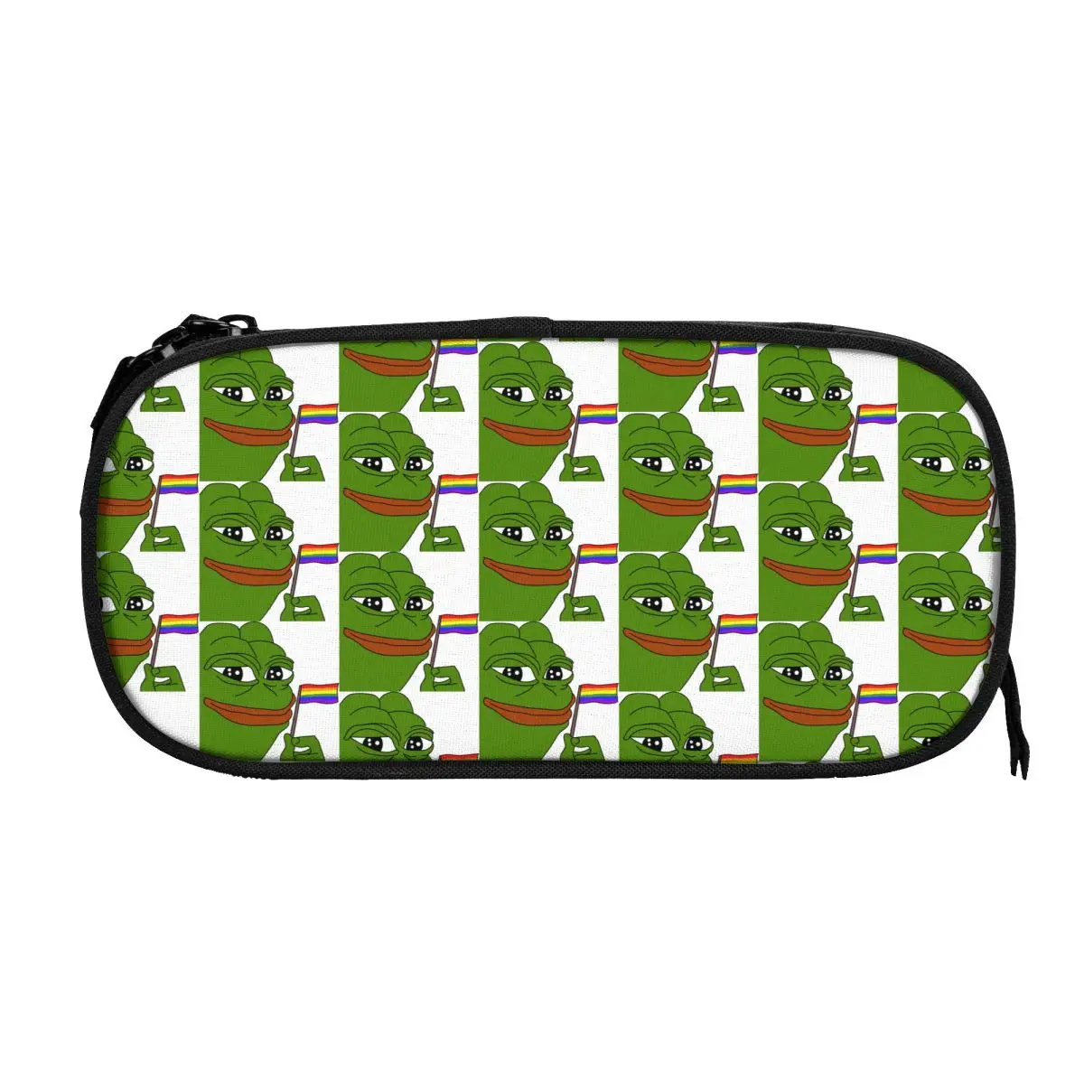 

Классические пеналы P-pepe Frog Rainbow, забавный пенал с мемами, коробка для ручек для студентов, большая вместительная сумка, офисные косметические канцелярские принадлежности