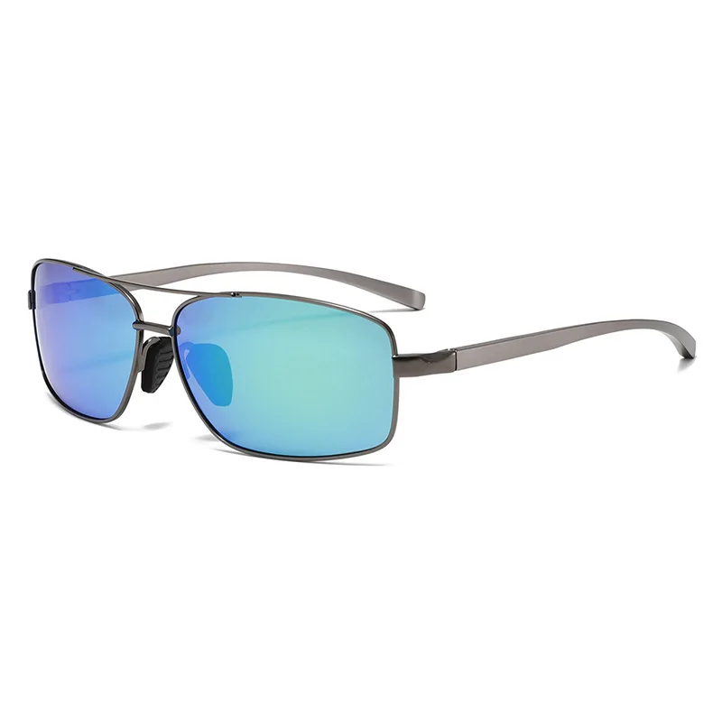 

Polarized Double Bridge Metal Sunglasses Men Women Retro Square Frame UV Protection TAC Lens Sport Casual Sun Glasses 2311P