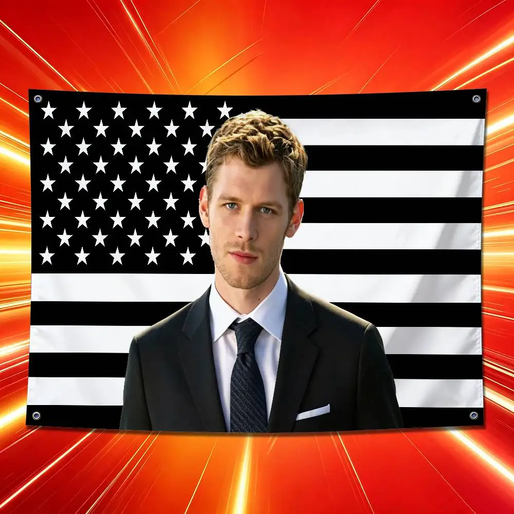 For Klaus Mikaelson Joseph Morgan Flag 70x115cm Outdoor Garden Room Decorate Wall Banner Tapestry Flags Cover