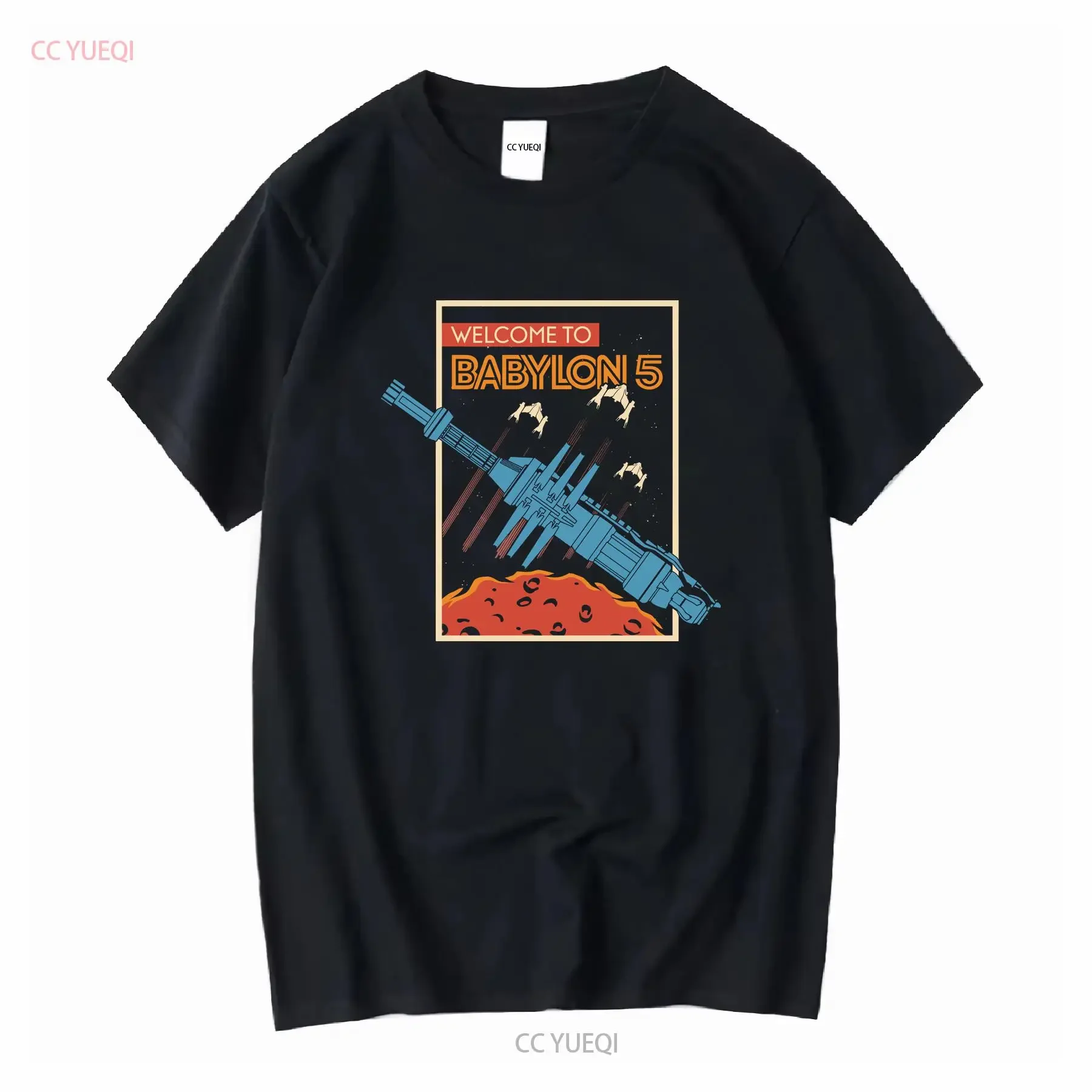 Best For Buy Babylon 5 Vintage Space Welcome Regular T Shirt USA S 5XL vintage Washed graphic Slightly Versatile Stretched