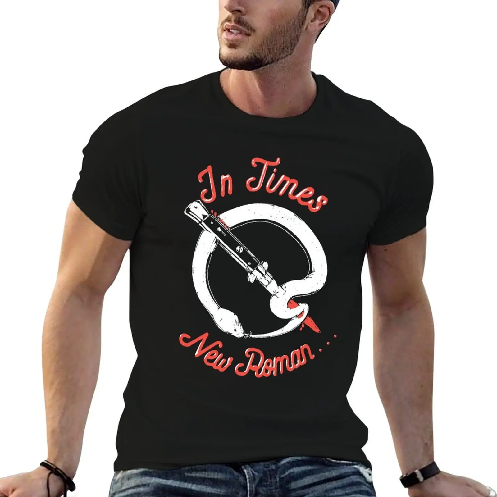 

Queens Of The Stone Age Merch In Times New Roman Q Snake T-Shirt essential t shirt man t shirts for men casual T-Shirt